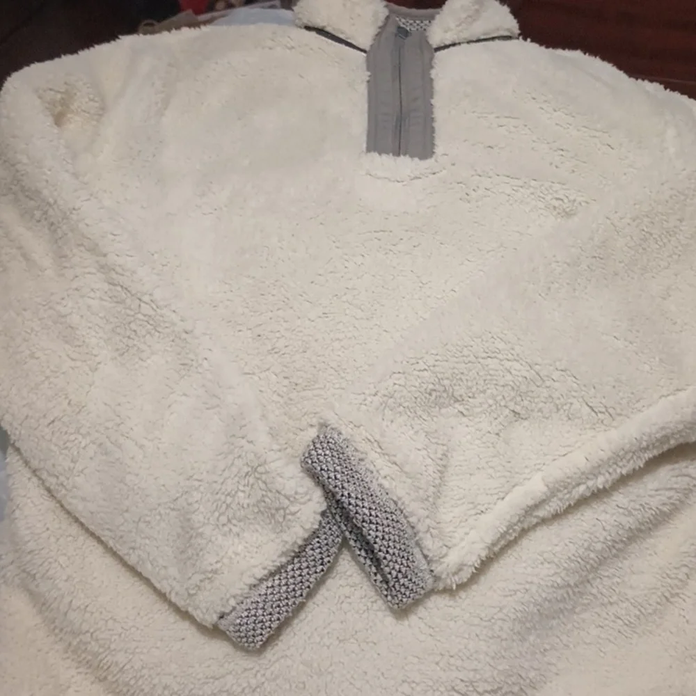 Orvis Men's Quarter Zip High Neck Sherpa Lined Pullover Size Medium